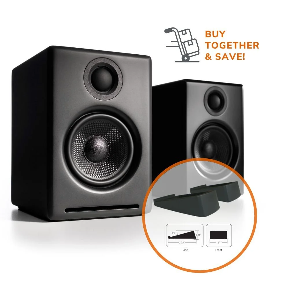Bundle: A2+ Music System & DS1 Stands — Audioengine